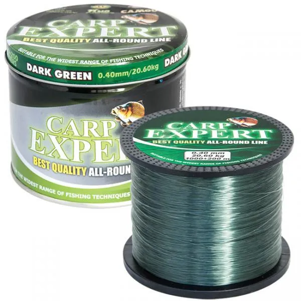 NextFish - Horgász webshop és horgászbolt -  CARP EXPERT DARK GREEN monofil zsinór 0,35 MM 1200M