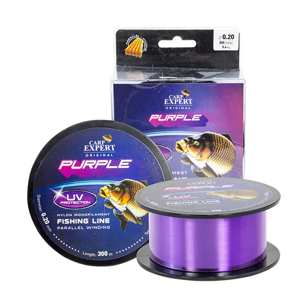 NextFish - Horgász webshop és horgászbolt - CARP EXPERT UV PURPLE 0,3 monofil zsinór 300M 12,5 PURPLE