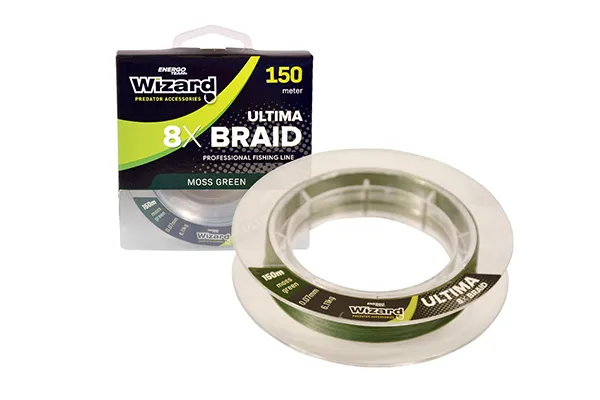 NextFish - Horgász webshop és horgászbolt - WIZARD ULTIMA 8X 0.50MM MOSS GREEN BRAID 300M 49,05KG