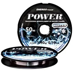 NextFish - Horgász webshop és horgászbolt - ENERGO TEAM POWER WINTER MONOFIL ELŐKE ZSINÓR 0,17MM 50M