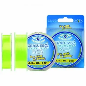 NextFish - Horgász webshop és horgászbolt - CRALUSSO FLUO SÁRGA PRESTIGE monofil zsinór (150M) QSP-VEL 0,18MM