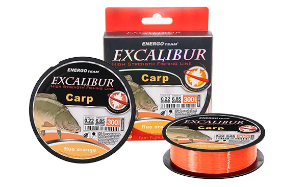 NextFish - Horgász webshop és horgászbolt - EXCALIBUR CARP FEEDER FLUO NARANCS monofil zsinór 300M 0,18