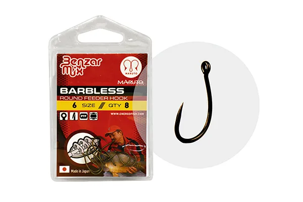 NextFish - Horgász webshop és horgászbolt - MARUTO 4626 4 BENZAR BARBLESS ROUND FEEDER HOROG 8DB/CS