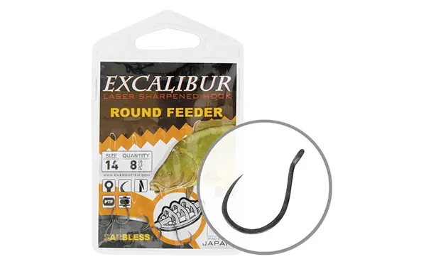 NextFish - Horgász webshop és horgászbolt - HOROG EXCALIBUR ROUND FEEDER BARBLESS 8