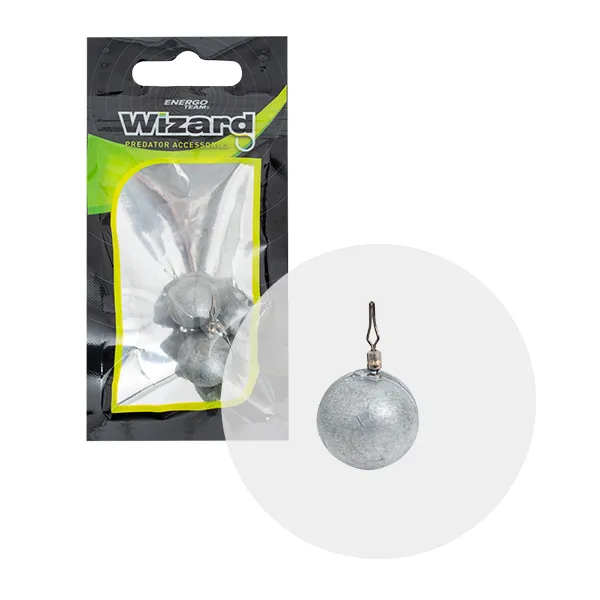 NextFish - Horgász webshop és horgászbolt - WIZARD DROPSHOT GÖMB ÓLOM 5G ''GO GREEN'' 2 DB/CS