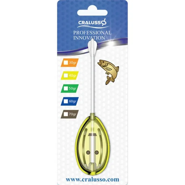 NextFish - Horgász webshop és horgászbolt - CRALUSSO BIG ROCKET METHOD KOSÁR+TÖLTŐ KEKI (1+1DB/CSOMAG) 30 G