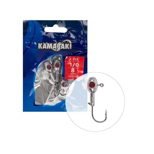 NextFish - Horgász webshop és horgászbolt - KAMASAKI RED SHOT JIG FEJ 4G 2 5DB/CSOMAG