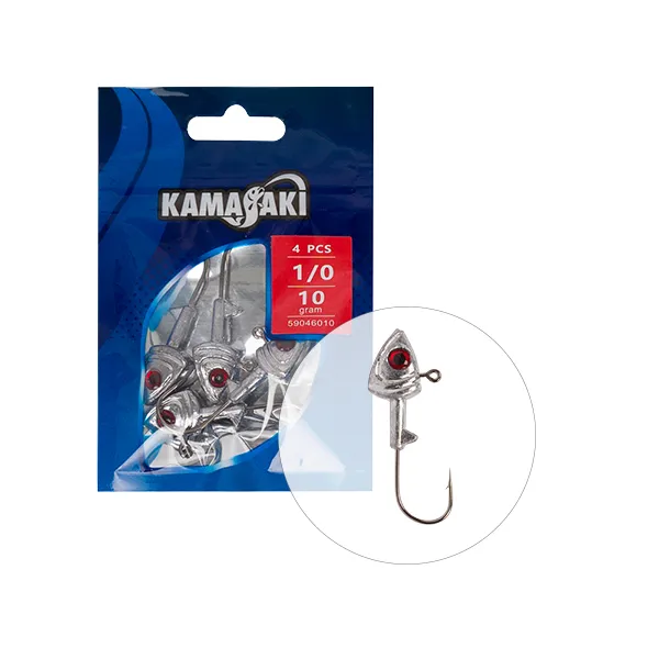 NextFish - Horgász webshop és horgászbolt - KAMASAKI RIVER PREDATOR JIG FEJ 6G 1 5DB/CSOMAG