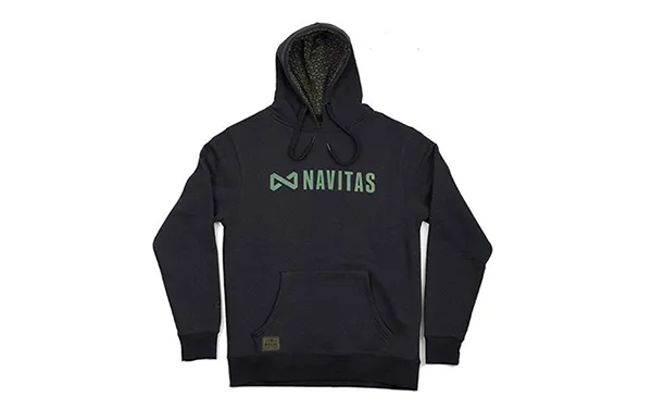NextFish - Horgász webshop és horgászbolt - NAVITAS CORE HOODY BLACK S fekete kapucnis pulóver