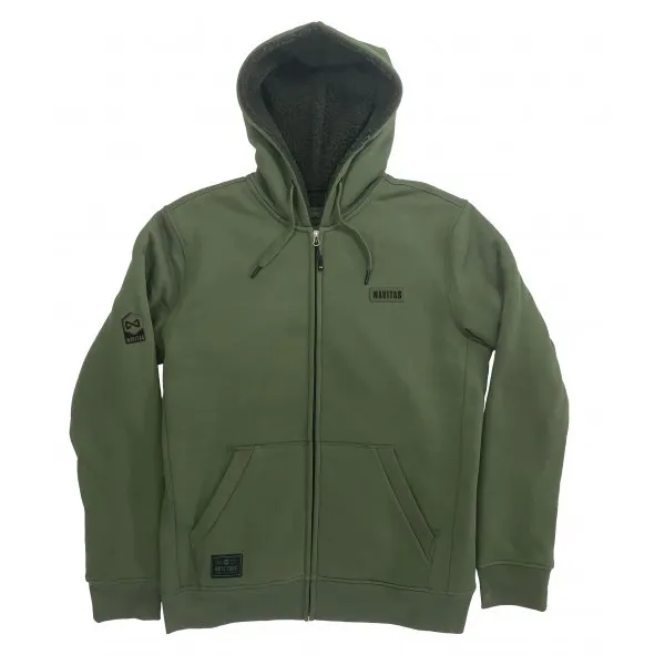 NextFish - Horgász webshop és horgászbolt - NAVITAS SHERPA ZIP HOODY S zöld pulóver