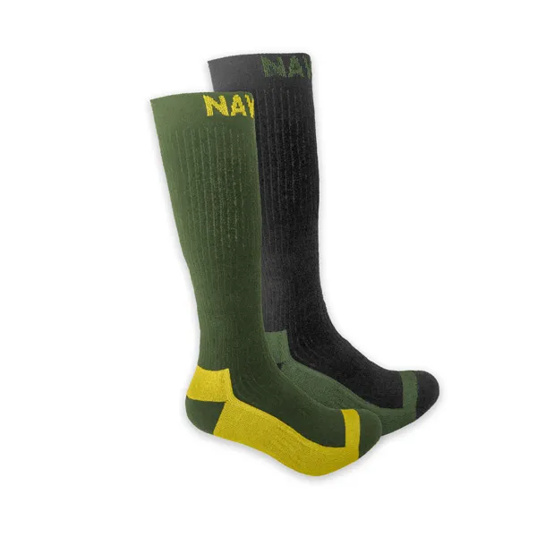 NextFish - Horgász webshop és horgászbolt - NAVITAS COOLMAX BOOT SOCK TWIN PACK ZÖLD HOSSZÚSZÁRÚ ZOKNI