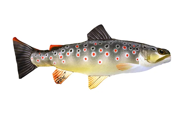 NextFish - Horgász webshop és horgászbolt - PILLOW THE MINI BROWN TROUT 36 CM