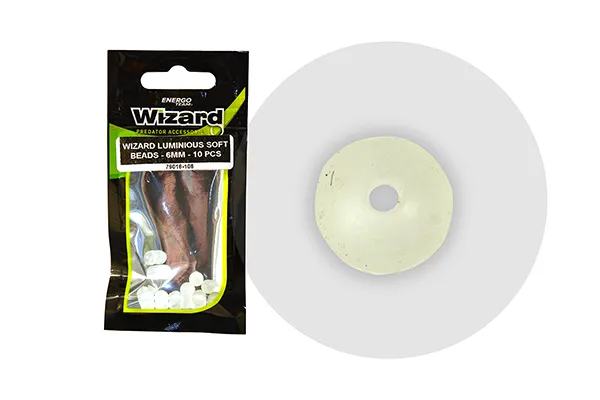 NextFish - Horgász webshop és horgászbolt - WIZARD HARCSÁZÓ GUMIGYÖNGY FOSZFORESZKÁLÓ 6mm 10db