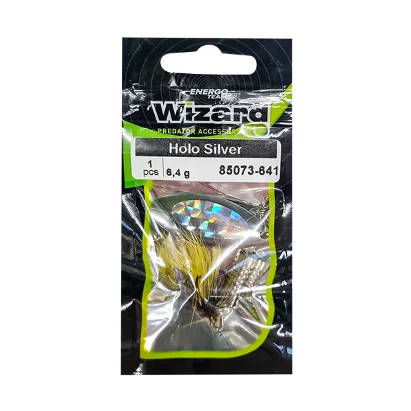 NextFish - Horgász webshop és horgászbolt - WIZARD KÖRFORGÓ VILLANTÓ HOLO SILVER 6.4G