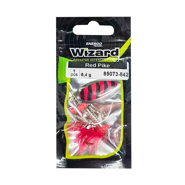 NextFish - Horgász webshop és horgászbolt - WIZARD KÖRFORGÓ VILLANTÓ RED PIKE 6.4G