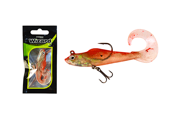 NextFish - Horgász webshop és horgászbolt - WIZARD SWIMBAIT TWISTER SHAD 3 INCH REDHOLO