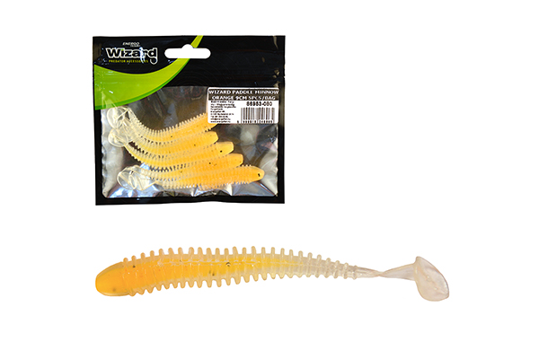 NextFish - Horgász webshop és horgászbolt - WIZARD POWER MINNOW ORANGE 9CM 5PCS/BAG