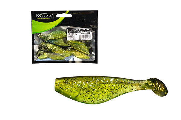 NextFish - Horgász webshop és horgászbolt - WIZARD BLINK SHAD GREEN 6CM 10PCS/BAG