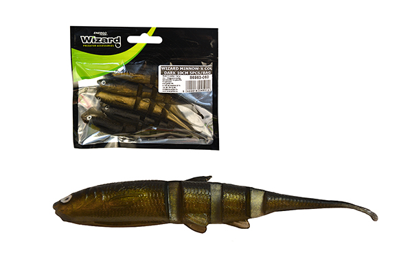 NextFish - Horgász webshop és horgászbolt - WIZARD MINNOW-X COL. DARK 10CM 5PCS/BAG