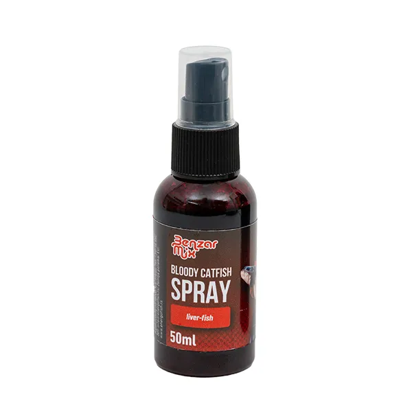 NextFish - Horgász webshop és horgászbolt - BENZAR MIX CATFISH SPRAY BLOODY MÁJ-HALAS  50 ML