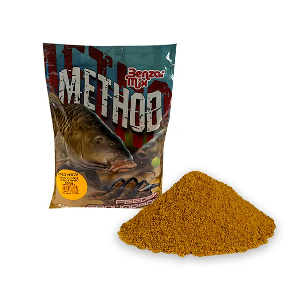 NextFish - Horgász webshop és horgászbolt - BENZAR MIX SERIA METHOD PRO CORN BLACK 800GR etetőanyag