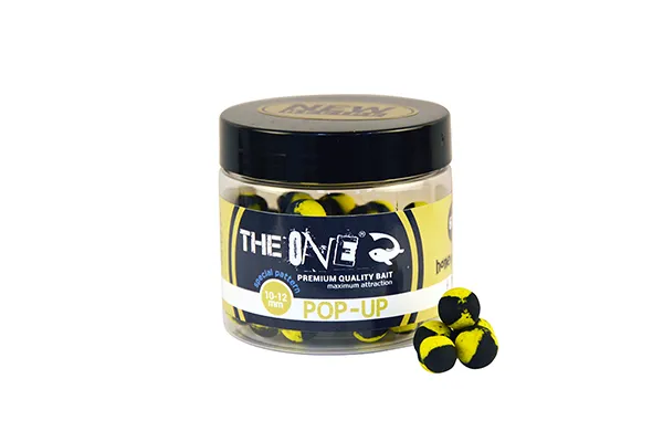 NextFish - Horgász webshop és horgászbolt - THE ONE POP UP HONEY&HALIBUT 10-12 MM BLACK - YELLOW