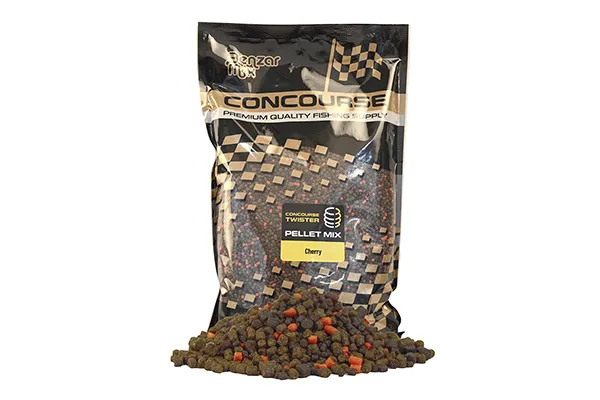 NextFish - Horgász webshop és horgászbolt - BENZÁR CONCOURSE TWISTER PELLET MIX CHERRY 800 GR