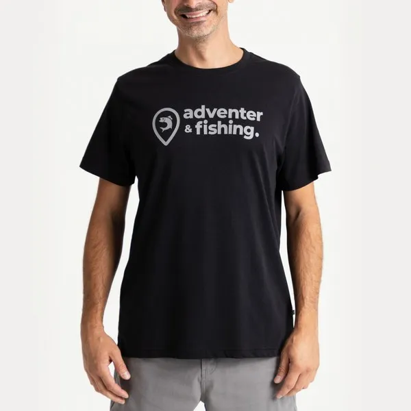NextFish - Horgász webshop és horgászbolt - ADVENTER RÖVID UJJÚ PÓLÓ BLACK S