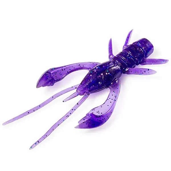 NextFish - Horgász webshop és horgászbolt - FISHUP_REAL CRAW 2" (7PCS.), #060 - DARK VIOLET/PEACOCK & SILVER