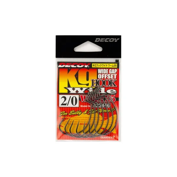 NextFish - Horgász webshop és horgászbolt - DECOY WORM25 KG HOOK WIDE #1 NS BLACK 8PCS/BAG