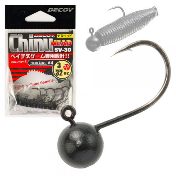 NextFish - Horgász webshop és horgászbolt - DECOY SV-30 CHINU HEAD #2-1.8G NS BLACK