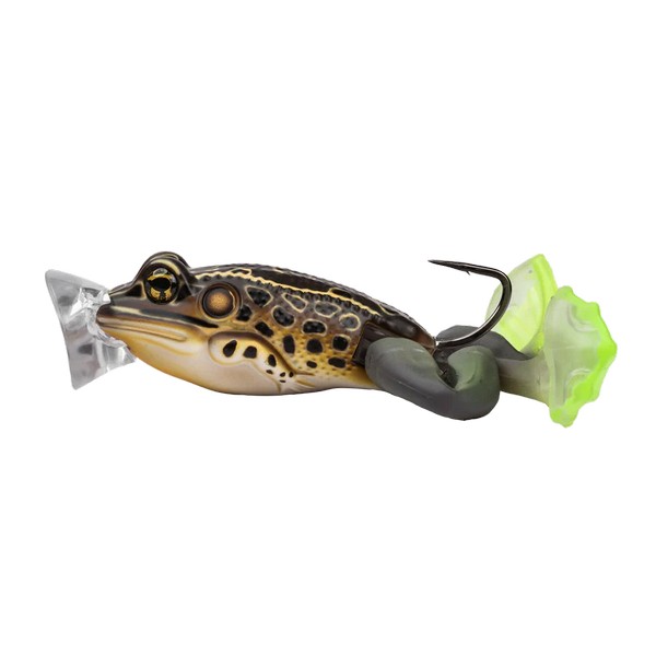 NextFish - Horgász webshop és horgászbolt - LIVETARGET THE ULTIMATE FROG POPPER BAIT  BROWN / BLACK 50MM 21G FLOATING