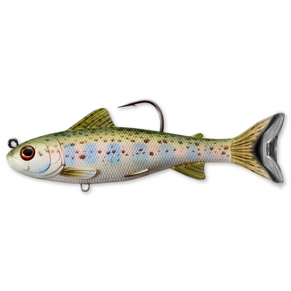 NextFish - Horgász webshop és horgászbolt - LIVETARGET TROUT (PARR) SWIMBAIT SILVER/OLIVE 109MM 21G SINKING