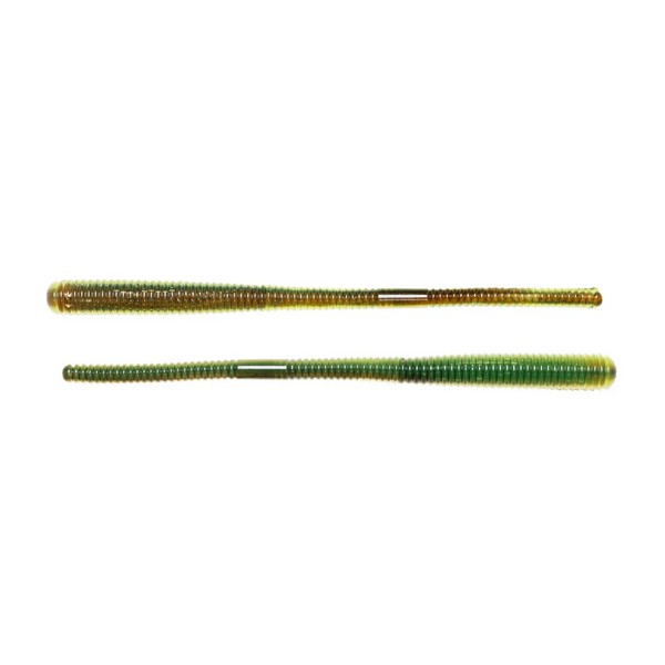 NextFish - Horgász webshop és horgászbolt - LIVETARGET 6.5" FINESSE WORM CHARTREUSE / BROWN 165 MM   SINKING 4DB/CSOMAG