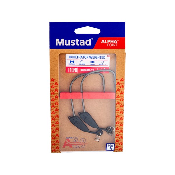 NextFish - Horgász webshop és horgászbolt - MUSTAD INFILTRATOR WEIGHTED, 2/0, 3G 3DB/CSOMAG