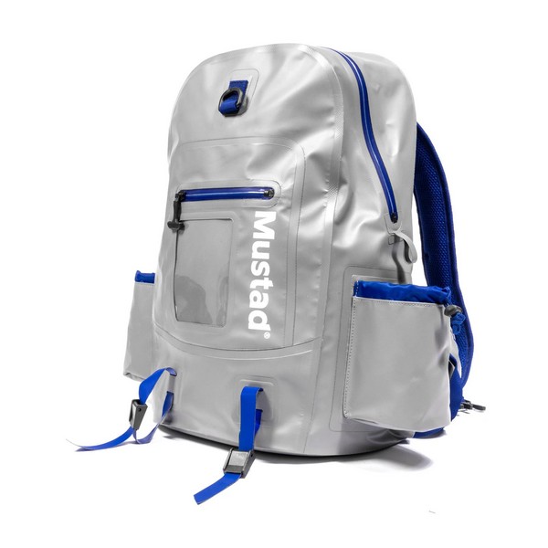 NextFish - Horgász webshop és horgászbolt - MUSTAD DAYBREAK DRY TRADITIONAL BACK PACK 30L GRAY/BLUE