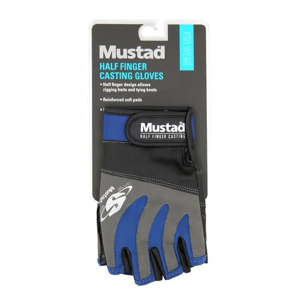 NextFish - Horgász webshop és horgászbolt - MUSTAD HALF FINGER CASTING GLOVES SIZE S