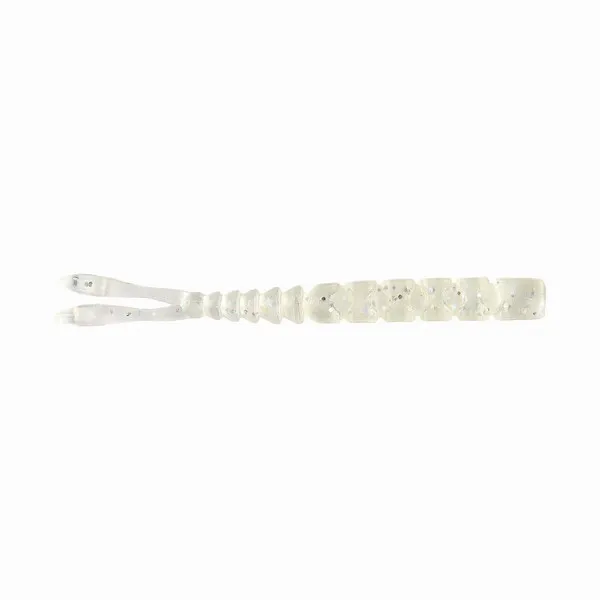 NextFish - Horgász webshop és horgászbolt - MUSTAD AJI SPLIT TAIL 2'' CLEAR RAINBOW GLITTER 12DB/CSOMAG