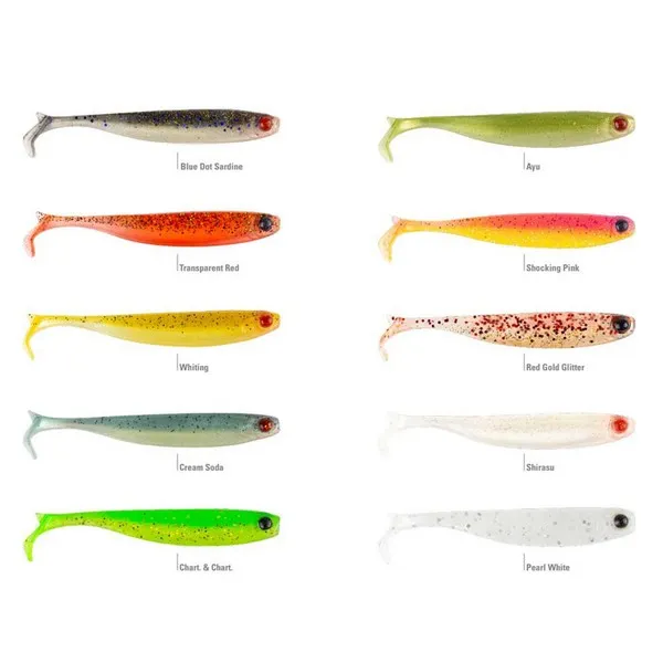 NextFish - Horgász webshop és horgászbolt - MUSTAD  MEZASHI Z-TAIL MINNOW 2"  BLUE DOT SARDINE 6DB/CSOMAG