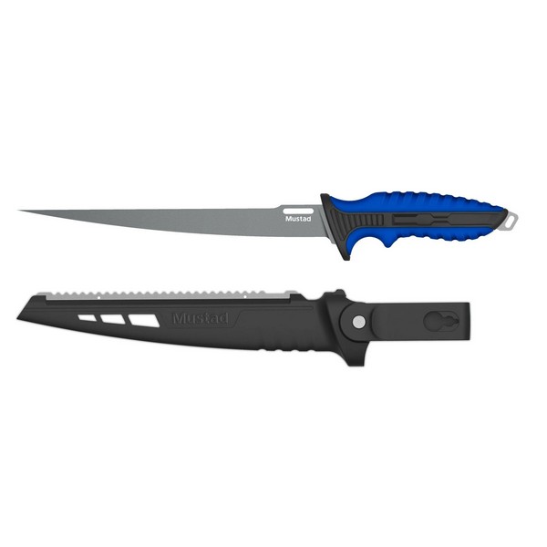 NextFish - Horgász webshop és horgászbolt - MUSTAD 9" 4116 STAINLESS STEEL FILLET KNIFE - PTFE NON-STICK COATING BLUE