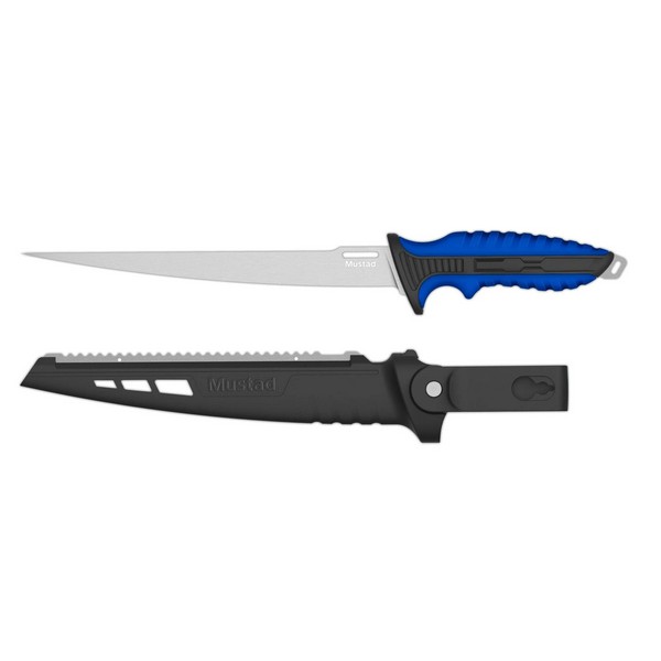 NextFish - Horgász webshop és horgászbolt - MUSTAD 9" 4116 STAINLESS STEEL FILLET KNIFE - POLISED BLADE FINISH BLUE