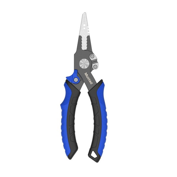 NextFish - Horgász webshop és horgászbolt - MUSTAD 7.5" ALUMINUM BODY, STAINLESS STEEL JAWS, TUNGSTEN CARBIDE BRAID CUTTER BLUE