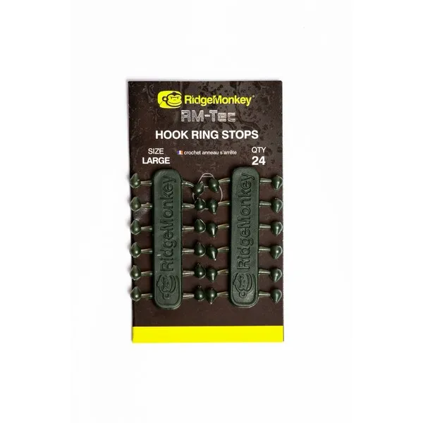 NextFish - Horgász webshop és horgászbolt - RIDGEMONKEY RM-TEC HOOK-RING STOPS CSÚSZÓGYŰRŰ RÖGZITŐ 24DB SMALL