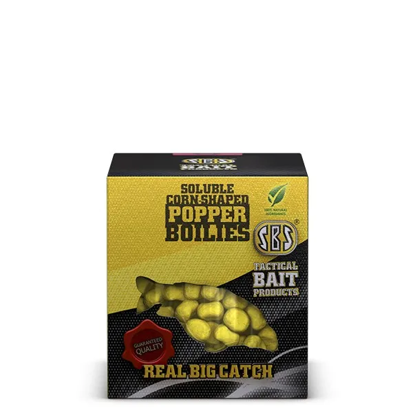 NextFish - Horgász webshop és horgászbolt - SBS SOLUBLE CORN SHAPED POPPER BOILIES 8,10MM CORN 20GR PopUp