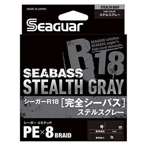 NextFish - Horgász webshop és horgászbolt - SEAGUAR R18 KANZEN SEABASS STEALTH GRAY 150M 0.6GOU