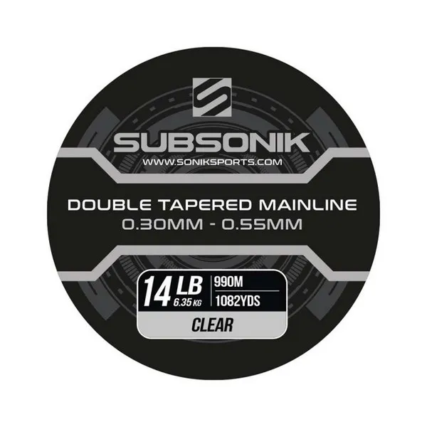 NextFish - Horgász webshop és horgászbolt - SUBSONIK DOUBLE TAPERED MAIN LINE CLEAR 12LB 990m (3x330) FELVASTAGODÓ FŐZSINÓR