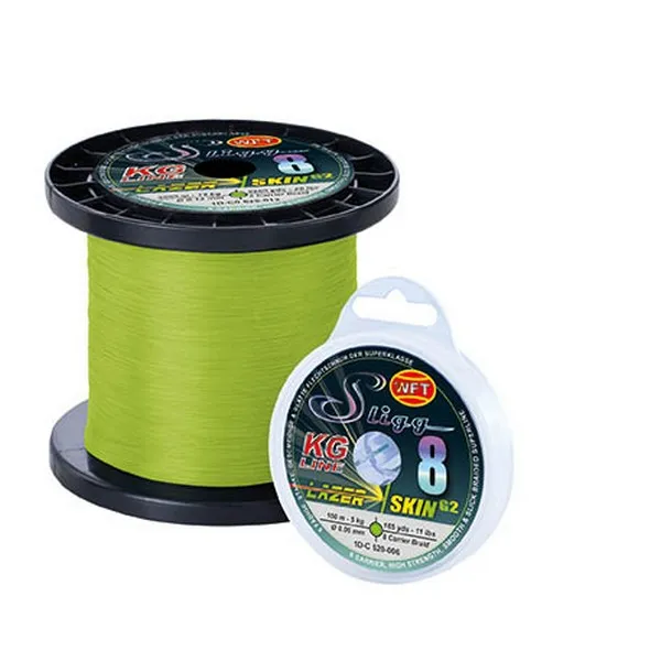 NextFish - Horgász webshop és horgászbolt - FONOTT ZSINÓR WFT SLIGG 8 CHARTREUSE 150M 10KG 0,10