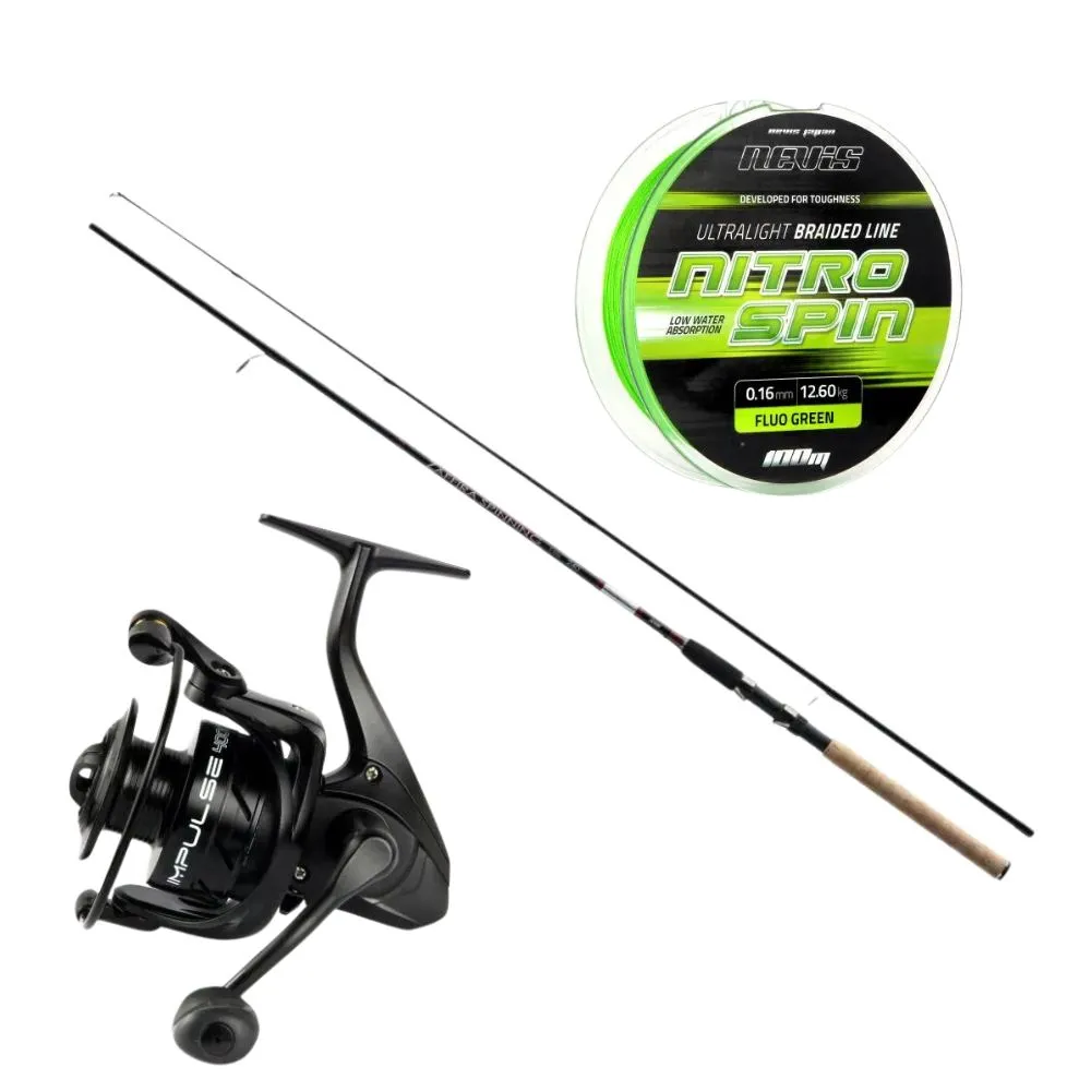 NextFish - Horgász webshop és horgászbolt - JAXON ZAFFIRA 4000 240 cm pergető szett