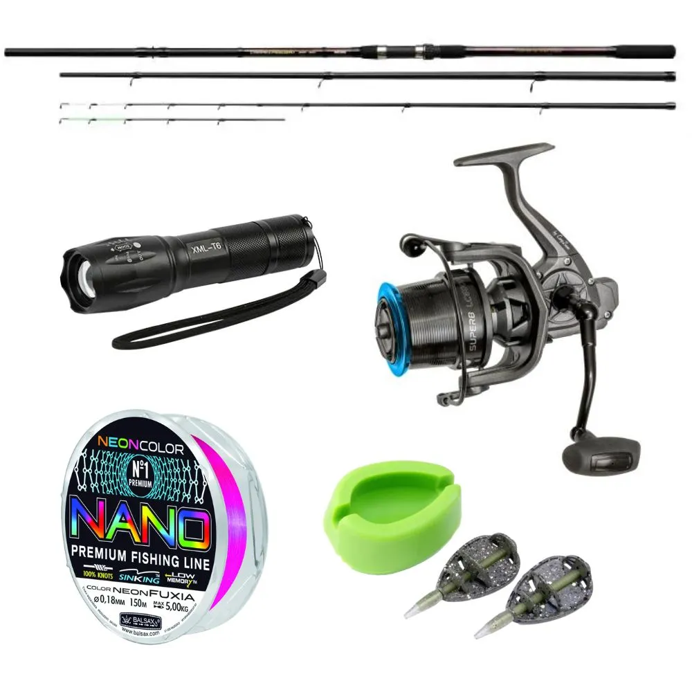 NextFish - Horgász webshop és horgászbolt - Carpex távdobó feeder szett 390 cm + lámpa