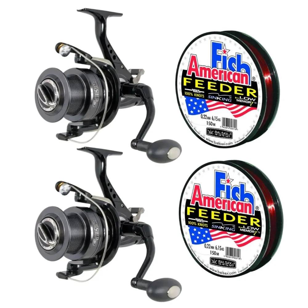 NextFish - Horgász webshop és horgászbolt - KONGER Carbomaxx Carp & Feeder Long Cast 450 Nyeletőfékes orsó szett